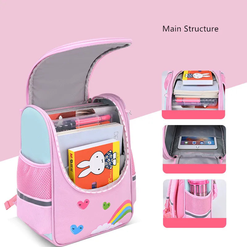 School bags for kids girls cute bookbag pink schoolbag