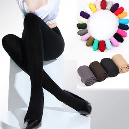 Black Sexy Tights Opaque Pantyhose 120D Seamless Winter Warm Thick Socks
