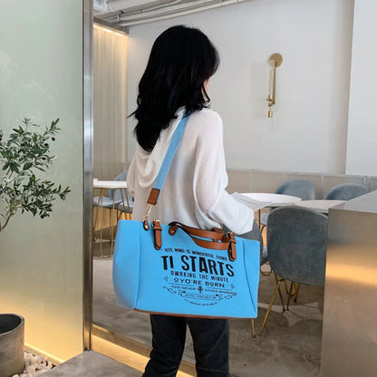 Canvas Large Capacity Shoulder Bag