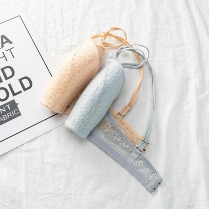 Sexy Lace Floral Wireless Bra F