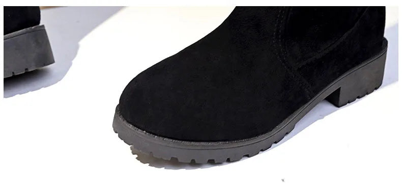 Suede Sexy High Heels Long Boots