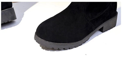 Suede Sexy High Heels Long Boots