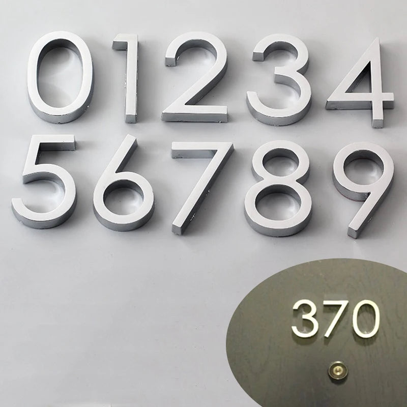 1pc 3D Numeral Door Plaque House Door Label