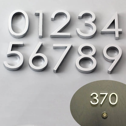 1pc 3D Numeral Door Plaque House Door Label