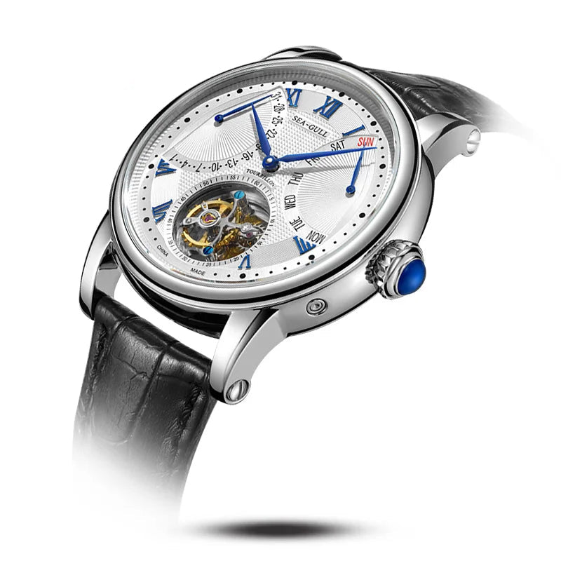 Automatic Tourbillon Mechanical Multifunctional Sapphire Calendar Luxury Watch
