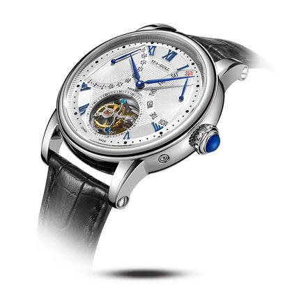 Automatic Tourbillon Mechanical Multifunctional Sapphire Calendar Luxury Watch