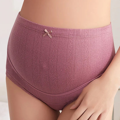 Plus Size Cotton Pregnant Shorts High Waist Pregnancy