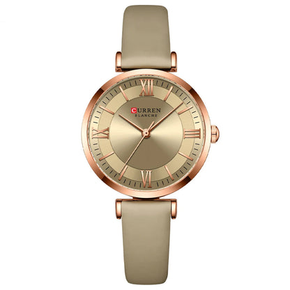 CURREN Quartz Leather Elegant Watches