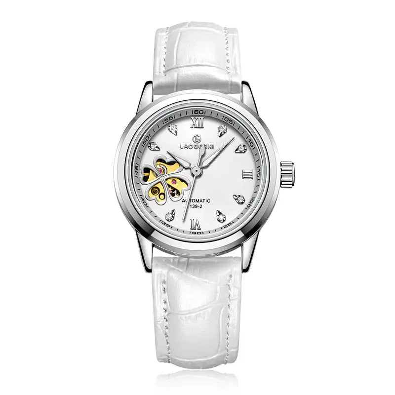 DANA Automatic Diamond Leather Watch