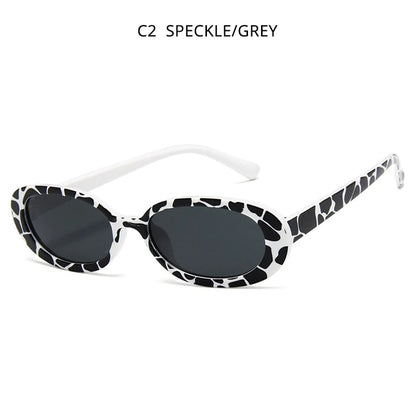 Classic Oval Cow Color Small Sunglasses