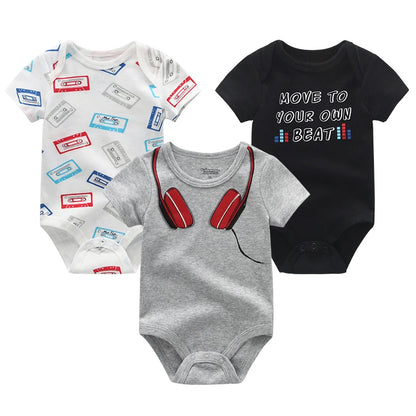 Baby Jumpsuits 3 Pieces Newborn Toddler Set