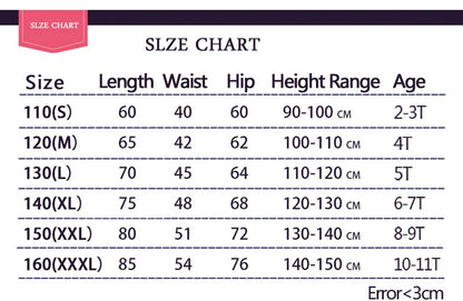 Girls Pants Children Kids Pencil Pants