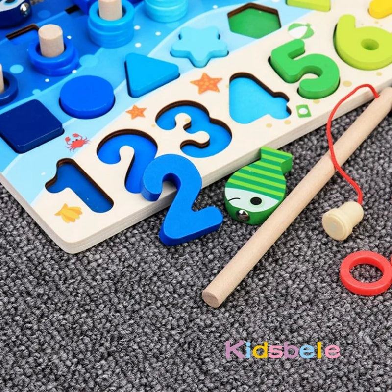 Math For Toddlers Educational Wooden Puzzle Toy