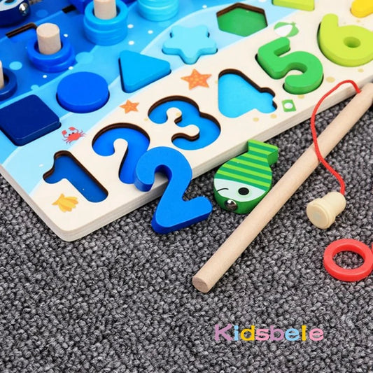 Math For Toddlers Educational Wooden Puzzle Toy