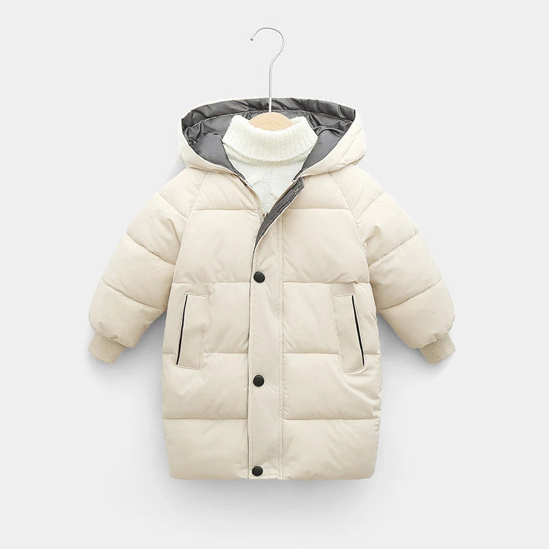 Down Long Outerwear Winter Autumn Teen Cotton -Padded Parka Coats