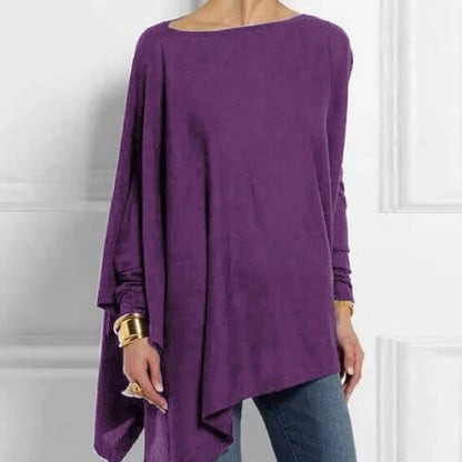 Cotton Long Sleeve Blouse Pullover