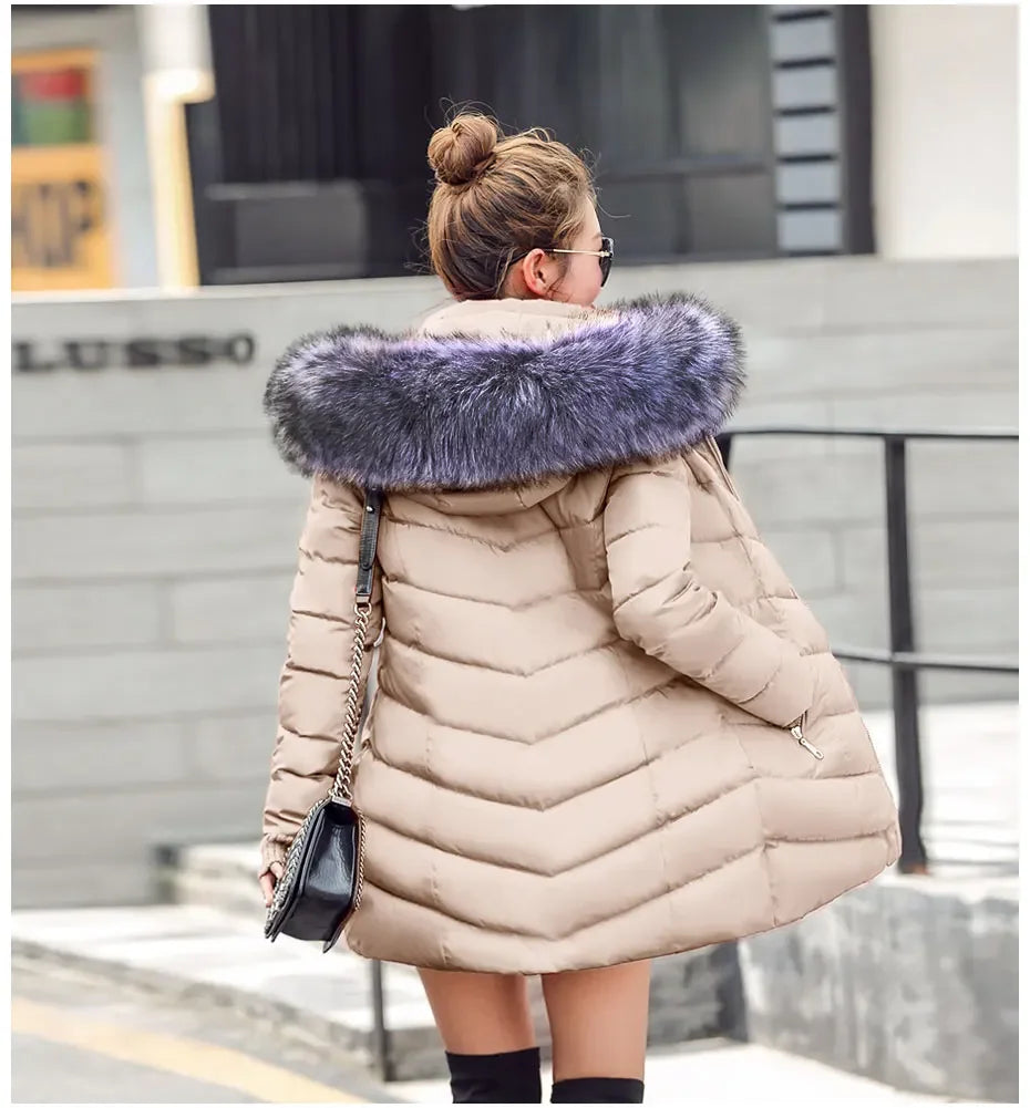 Slim Cotton Padded Thicken Long Coat