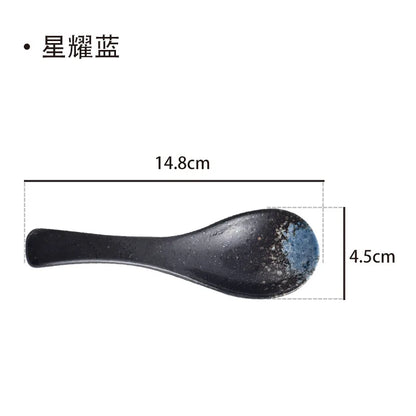 Ceramic Japanese Retro Bone Spoon