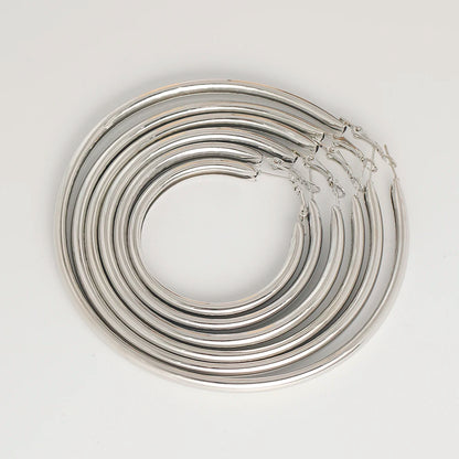 Exaggerated 5-10cm Thick Hoop Smooth Big Circle Earrings