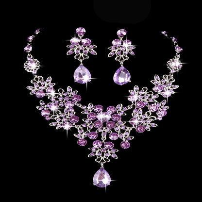 Multiple Colors Water Drop Crystal Rhinestone Sets