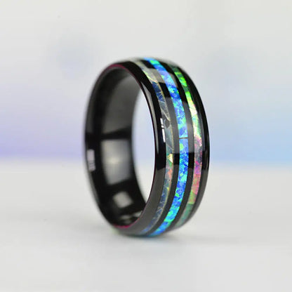 8mm Rose Gold Color Tungsten Stainless Steel Rings
