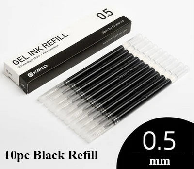5Pcs/Pack Kaco Gel Pen Kawaii Push Sign Pens with Refill for Gel Pen