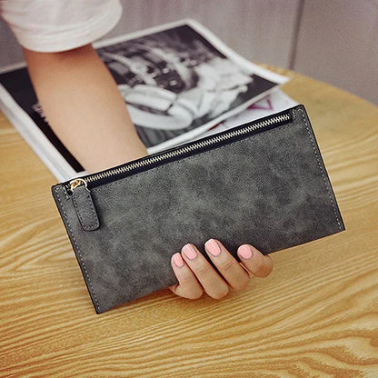 Wallet Long Money Coin Purse Leather Thin Card Holder Wallets