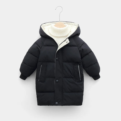 Down Long Outerwear Winter Autumn Teen Cotton -Padded Parka Coats