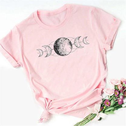 Moon Print T-shirts