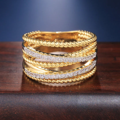 Twist Cross Finger Rin Classic Twine Rings