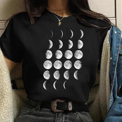Moon Print T-shirts
