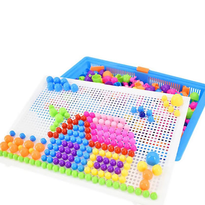 296Pcs Mushroom Nail DIY Puzzle Educational Toys