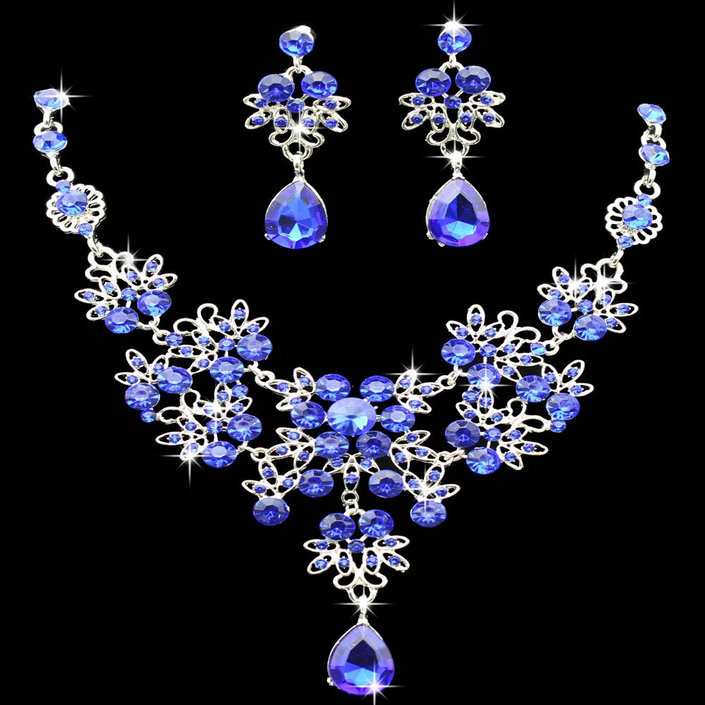 Multiple Colors Water Drop Crystal Rhinestone Sets