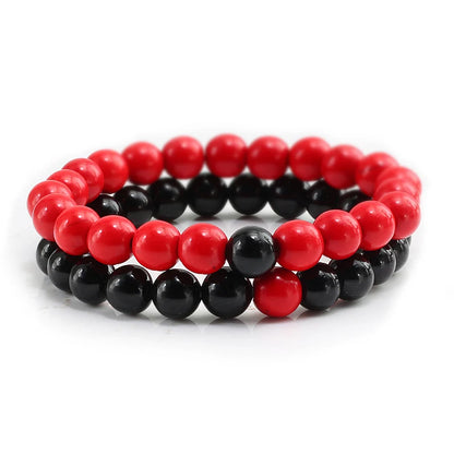 DANA Set Lava Stone Tiger Bracelets