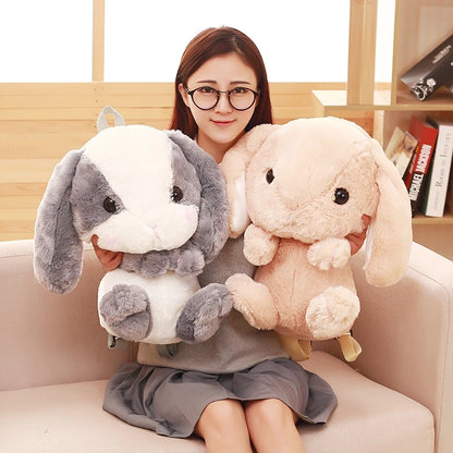 Long Ear Rabbit Plush Bag Cute Doll KawaiiShoulder Backpack