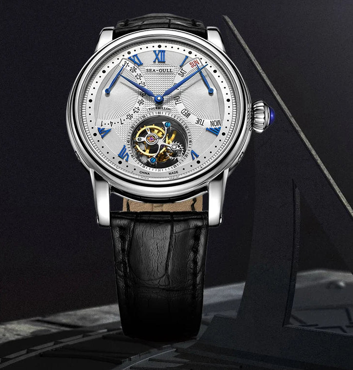 Automatic Tourbillon Mechanical Multifunctional Sapphire Calendar Luxury Watch