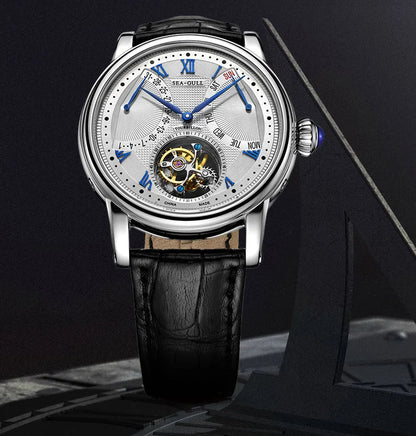 Automatic Tourbillon Mechanical Multifunctional Sapphire Calendar Luxury Watch