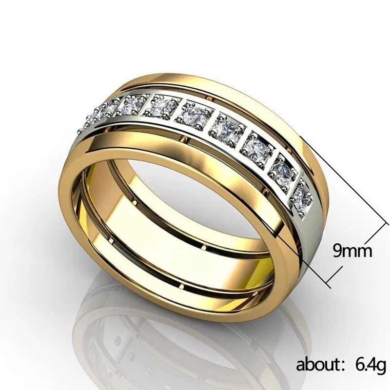 Temperament with Dazzling Crystal Rings