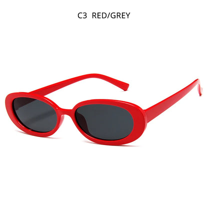 Classic Oval Cow Color Small Sunglasses