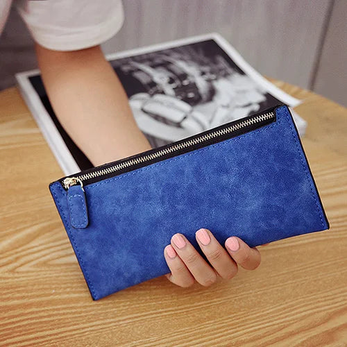 Wallet Long Money Coin Purse Leather Thin Card Holder Wallets
