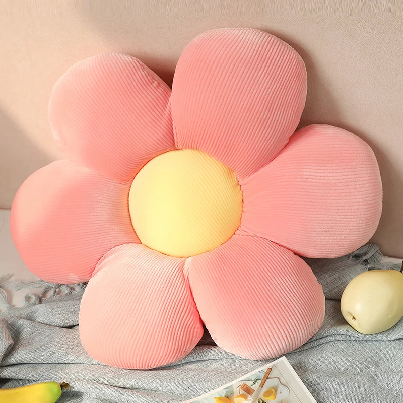 35/45cm Stuffed Six Petal Flower Cushion Seat Pillow