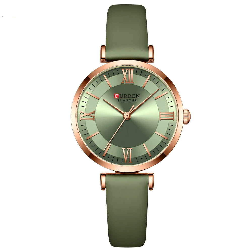 CURREN Quartz Leather Elegant Watches
