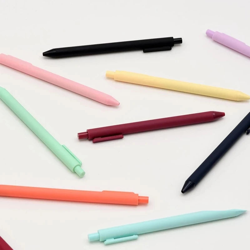 5Pcs/Pack Kaco Gel Pen Kawaii Push Sign Pens with Refill for Gel Pen