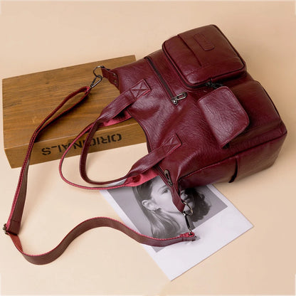 Luxury Shoulder PU Leather Crossbody Large Capacity Bag