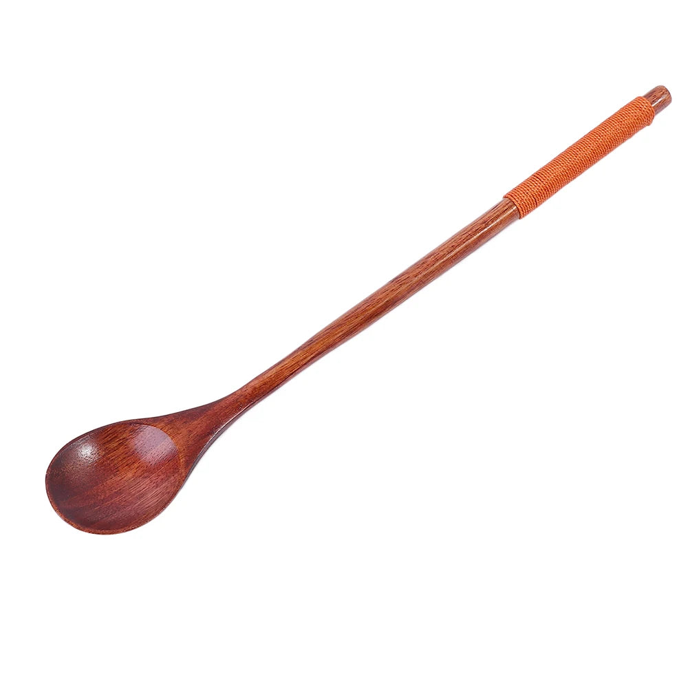 2PCS Natural Wooden Spoon & Fork