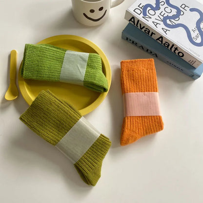 Calcetines clásicos de lana gruesa y cálida