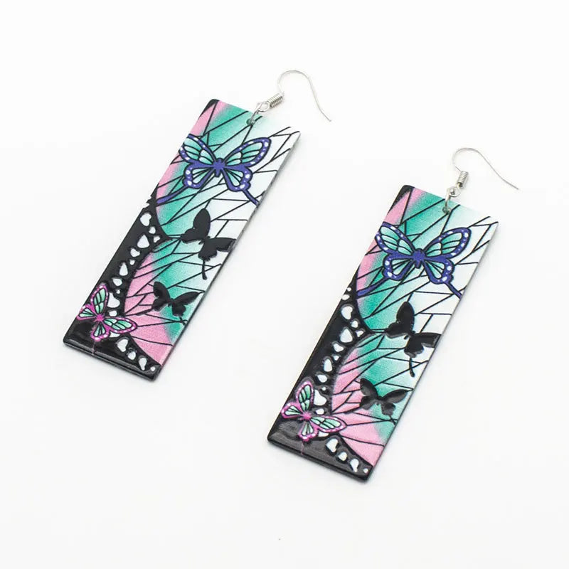 Acrylic Demon Drop Long Earrings