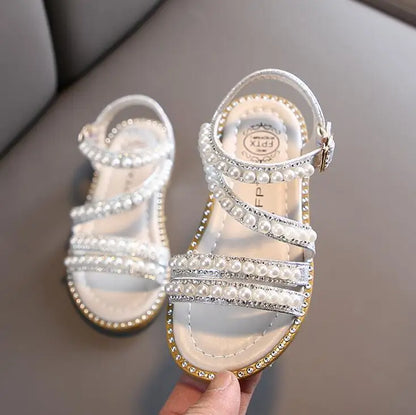 Bling Rhinestone Little Big Girl's Sandals