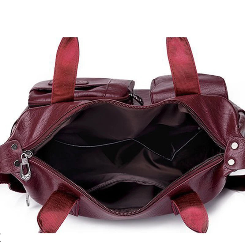 Luxury Shoulder PU Leather Crossbody Large Capacity Bag