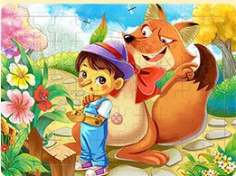 60Pcs Cartoon Wooden Puzzle Children Animal Vehicle Toys